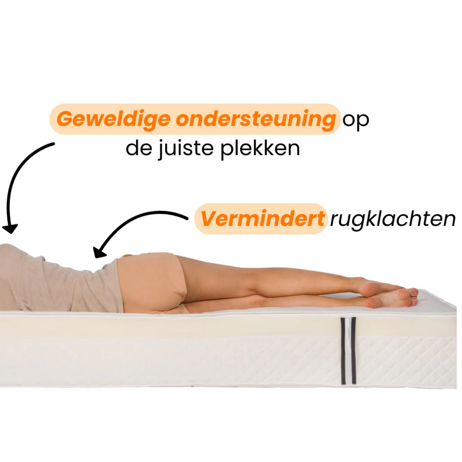 Orthopedisch Matras Koudschuim met Memory Foam 22cm